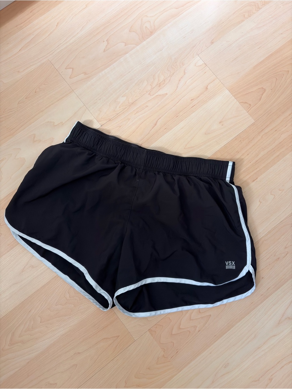 Victoria's Secret Black Athletic Shorts with White Trim